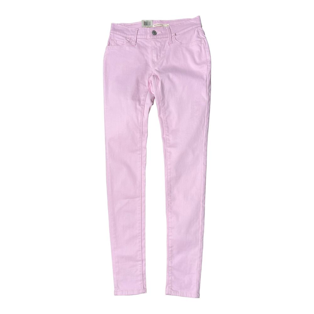 Levi Strauss & Co 710 Super Skinny Jeans W24 L30 NEW Light Pink